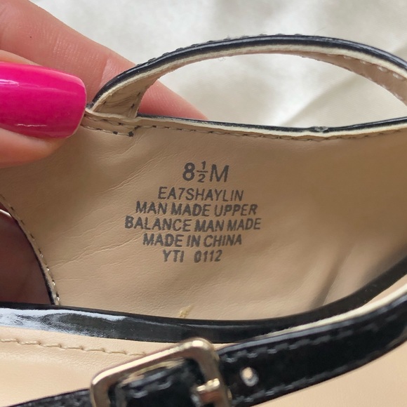 Black patent leather open toe heel - Picture 3 of 3